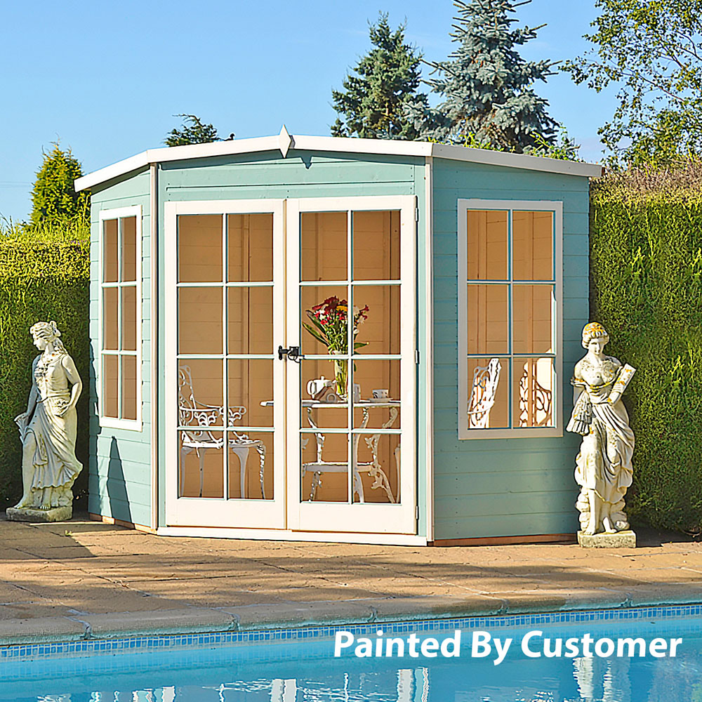 Shire Hampton 8 x 8ft Double Door Traditional Summerhouse Image 6