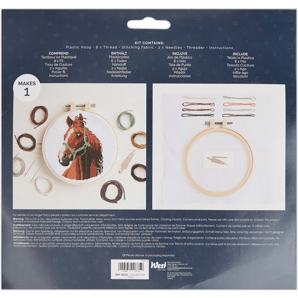 Simply Make Horse Cross Stitch Kit Image 4