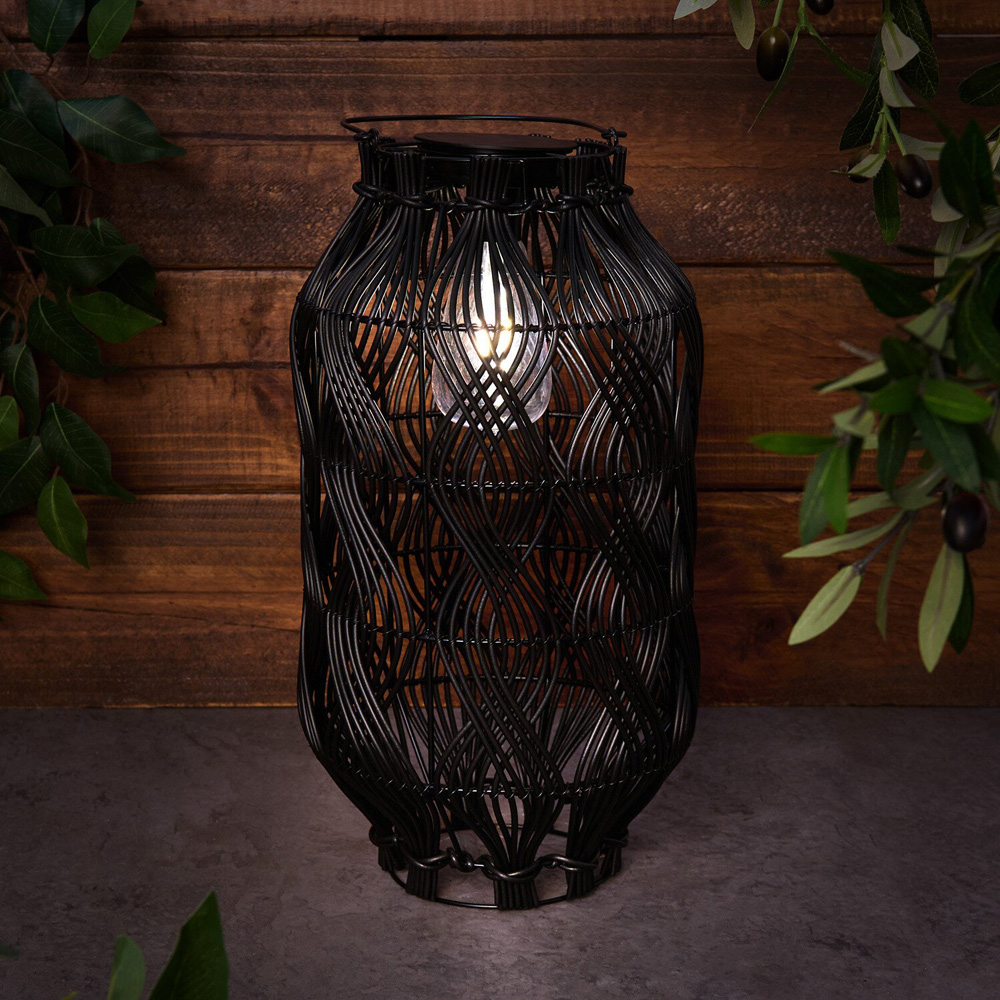 Solar Maddie Lantern Black Image 2