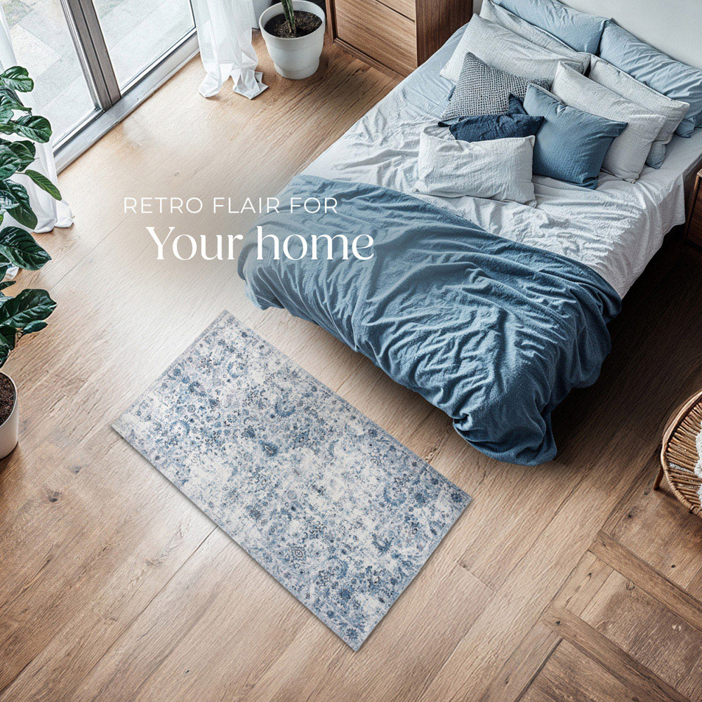 tectake Amara Vintage Non Slip Rug 110 x 60 x 0.6cm Image 3