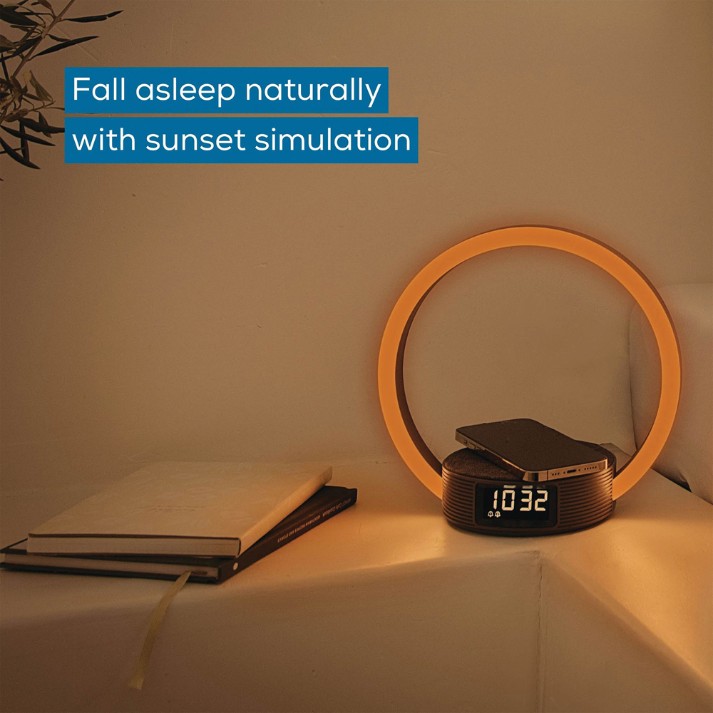 Beurer Colour Changing LED Wake Up Light with Wireless Qi Inductive Charger Image 3