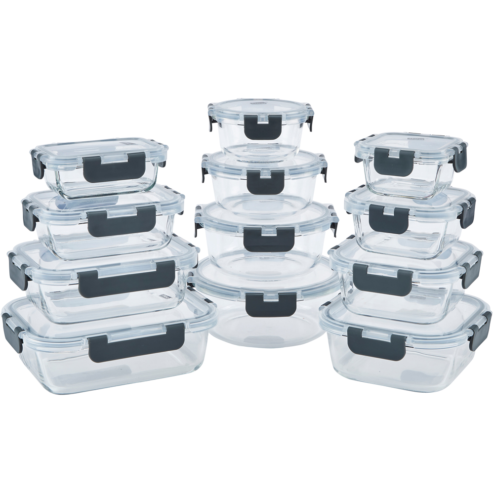 Neo 12 Piece Glass Food Storage Container Set with Lids Image 1