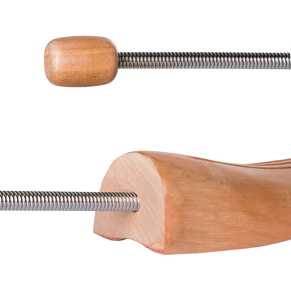 tectake Lotus Wood Spiral Spring Shoe Stretcher Pair EU Size 42-43 2 Pack Image 6