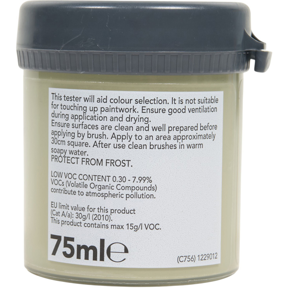 wilko Emulsion Paint Tester Pot Thyme-Less Image 3