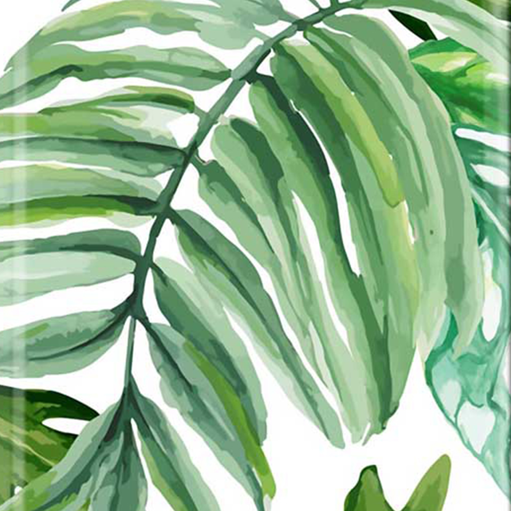 Warren Reed Designer Cabin Exotic Rainforest Leaves Suitcase Image 3