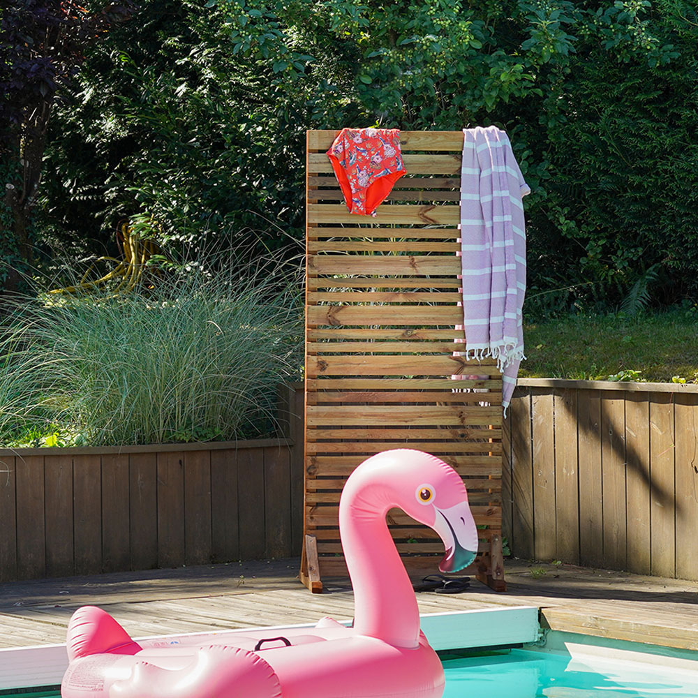 Cerland Lign Z Outdoor Wooden Privacy Screen 184 x 80cm Image 9