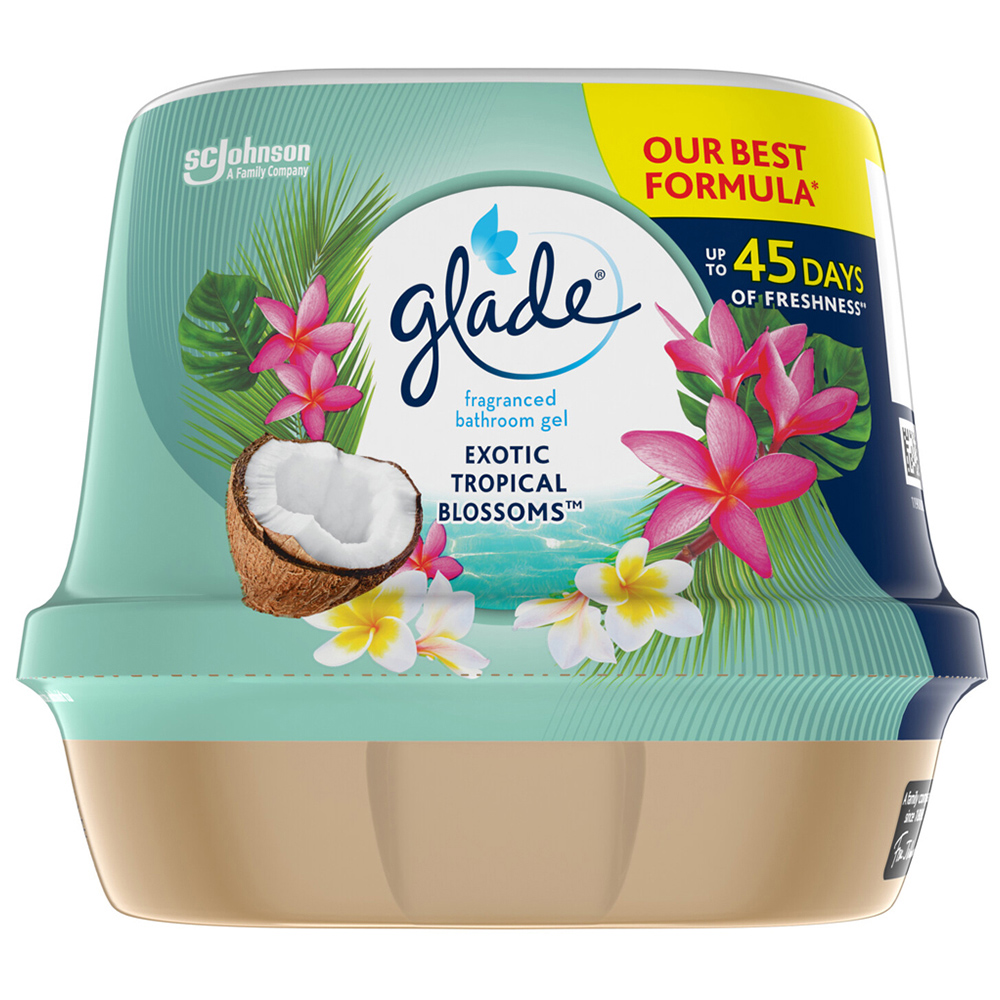 Glade Exotic Tropical Blossom Fragranced Bathroom Gel 180g Image