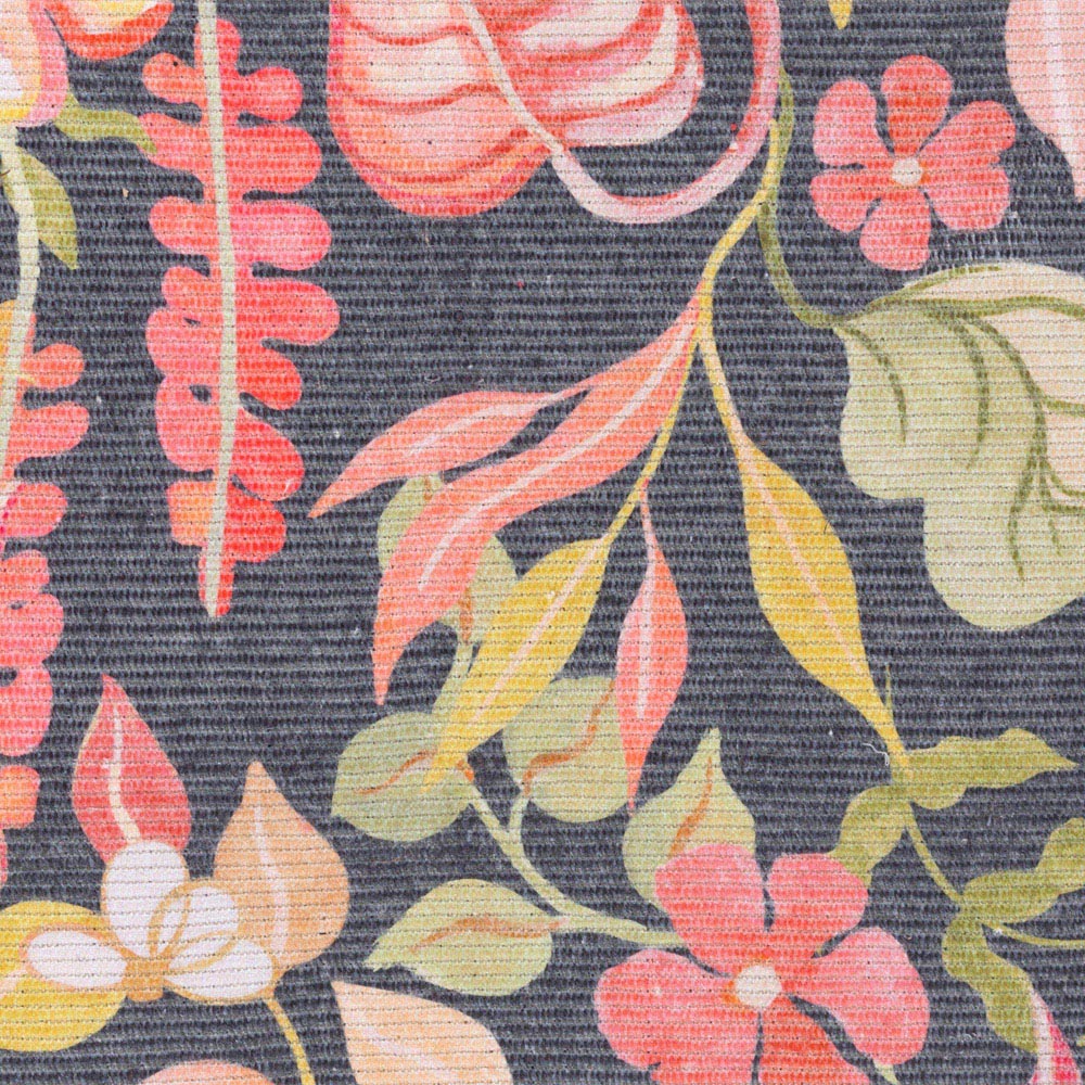 Furn Tropical Bloom Black Floral Print Rug 120 x 170cm Image 2