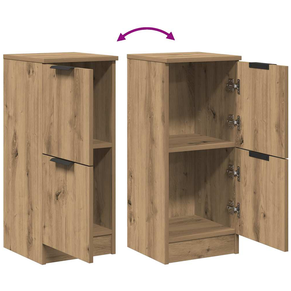 vidaXL 2 Door Artisan Oak Sideboard Image 8