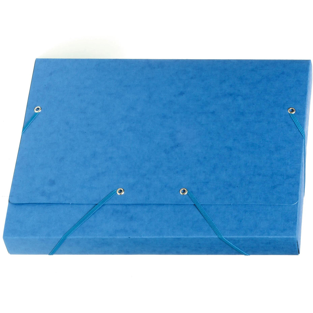 Exacompta Flap A4 Turquoise 3 Elastic Folder 25 Pack Image 5