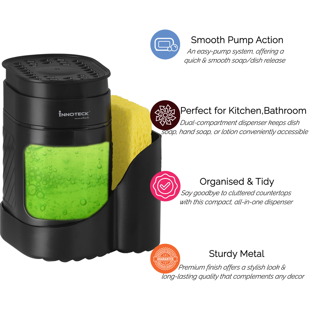 Innoteck Essentials Sink Organiser with 3 in 1 Dish Soap Dispenser Image 6