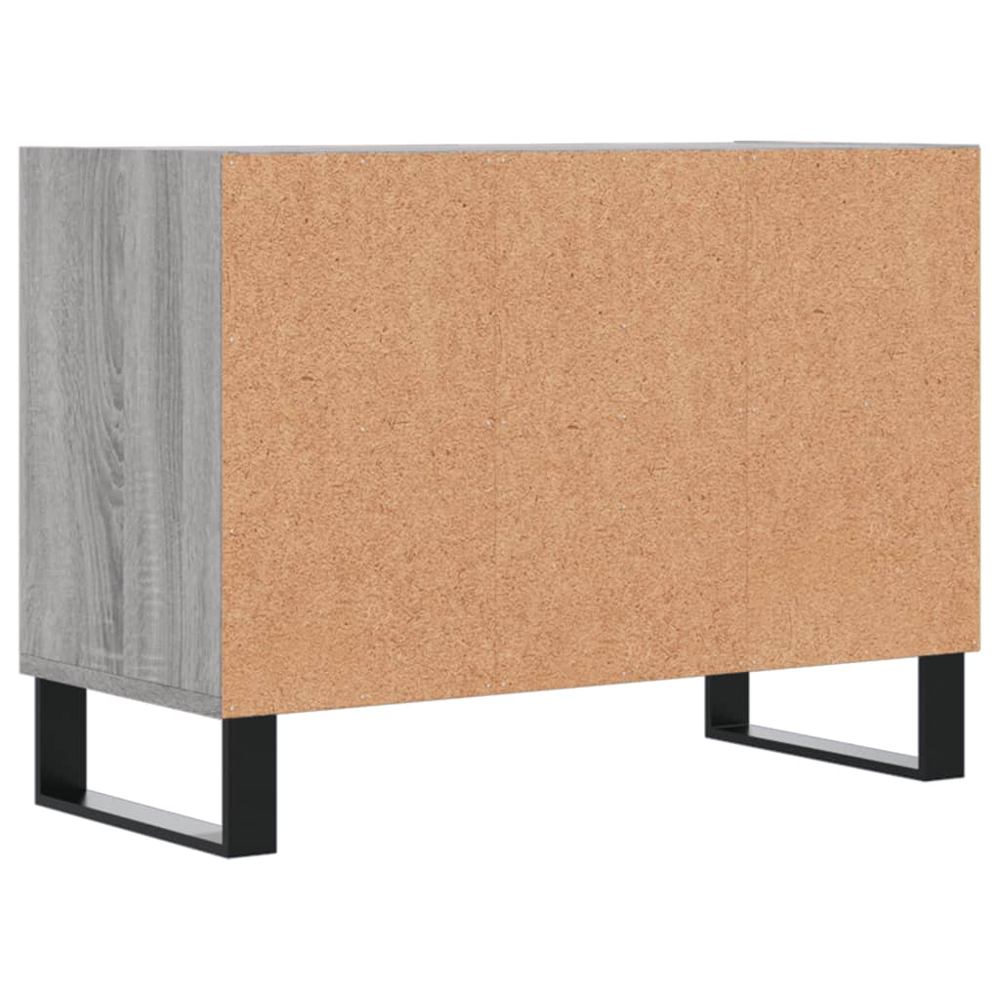 vidaXL 4 Shelf Grey Sonoma TV Cabinet Image 6