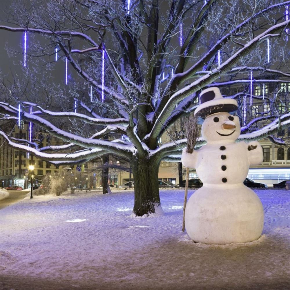 Premier 450 Cool White LED Snowing Shower Icicle Light 10.5m 15 Pack Image 5