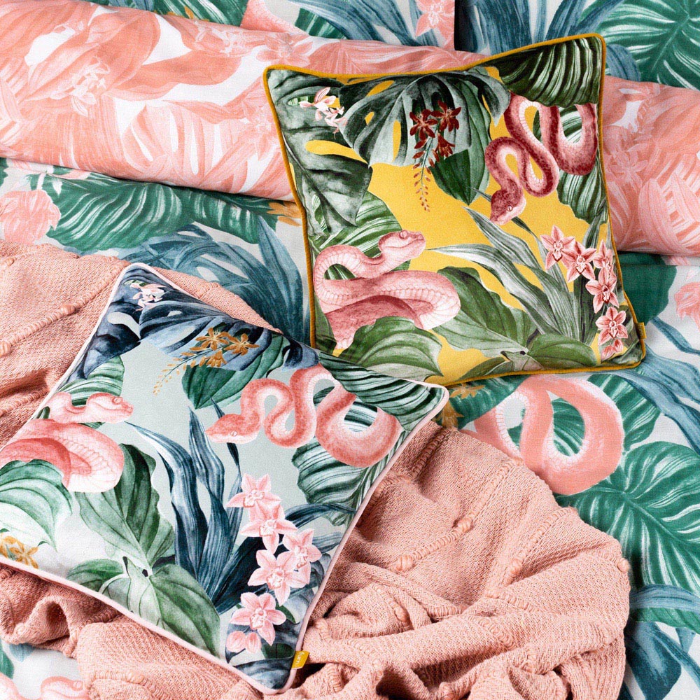 furn. Medinilla Sage Blush Tropical Cushion Image 5