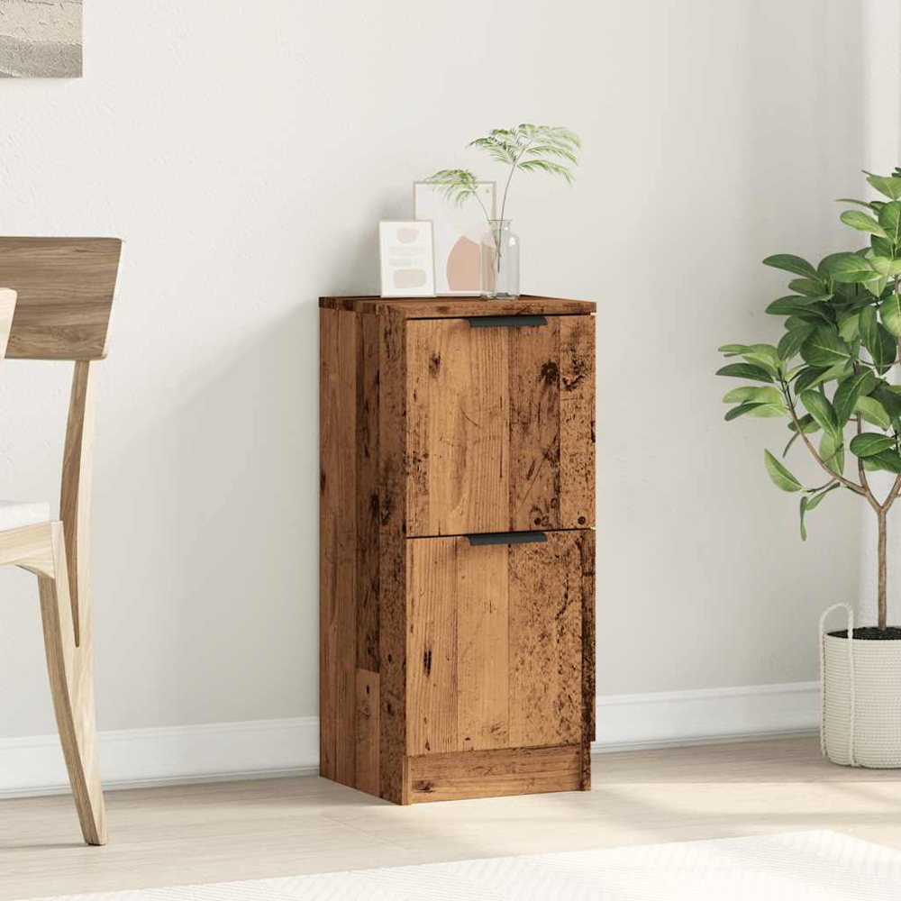 vidaXL 2 Door Old Wood Narrow Sideboard Image 3
