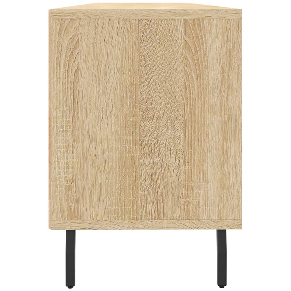 vidaXL 3 Door 3 Shelf Sonoma Oak TV Cabinet Image 7