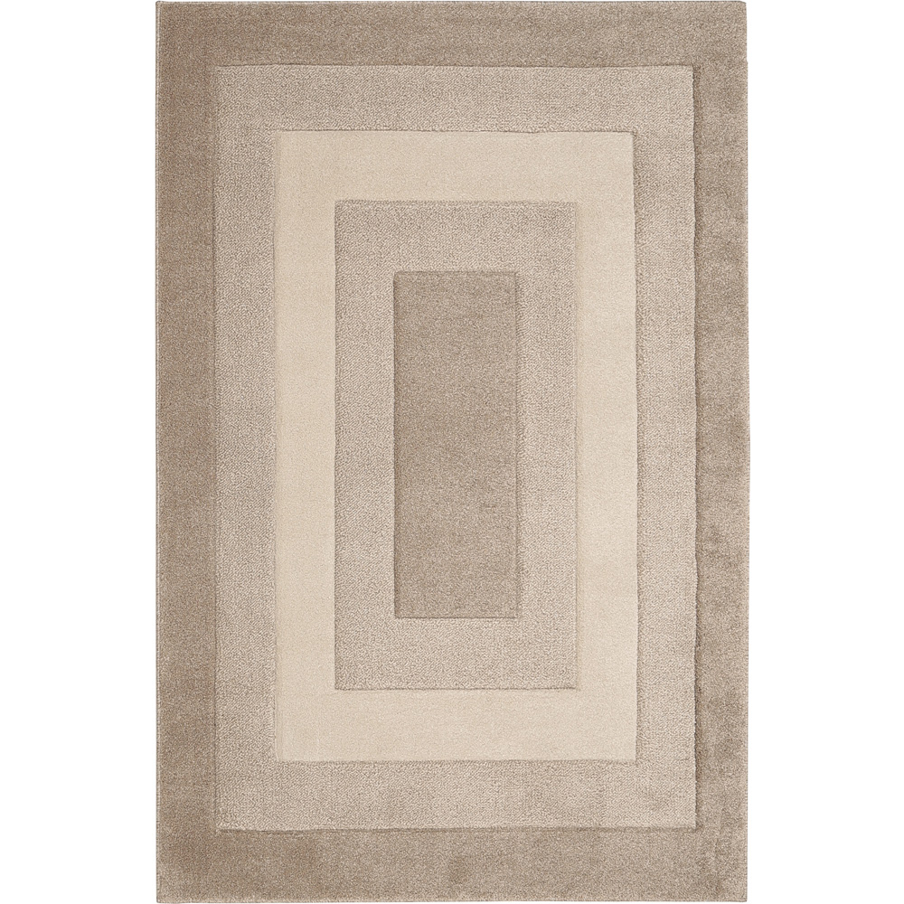 Homemaker Daytona Border Latte Rug 80 x 150cm Image 1
