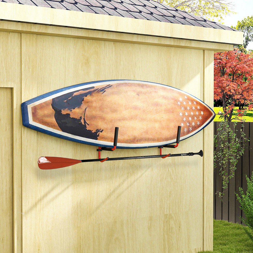 HOMCOM Heavy Duty Wall Mounted Kayak Rack with Fixings Image 7