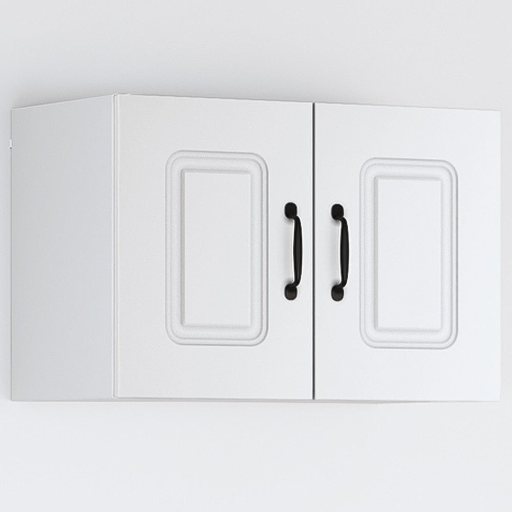 vidaXL 2 Door White Wide Wall Mounted Kitchen Cabinet Image