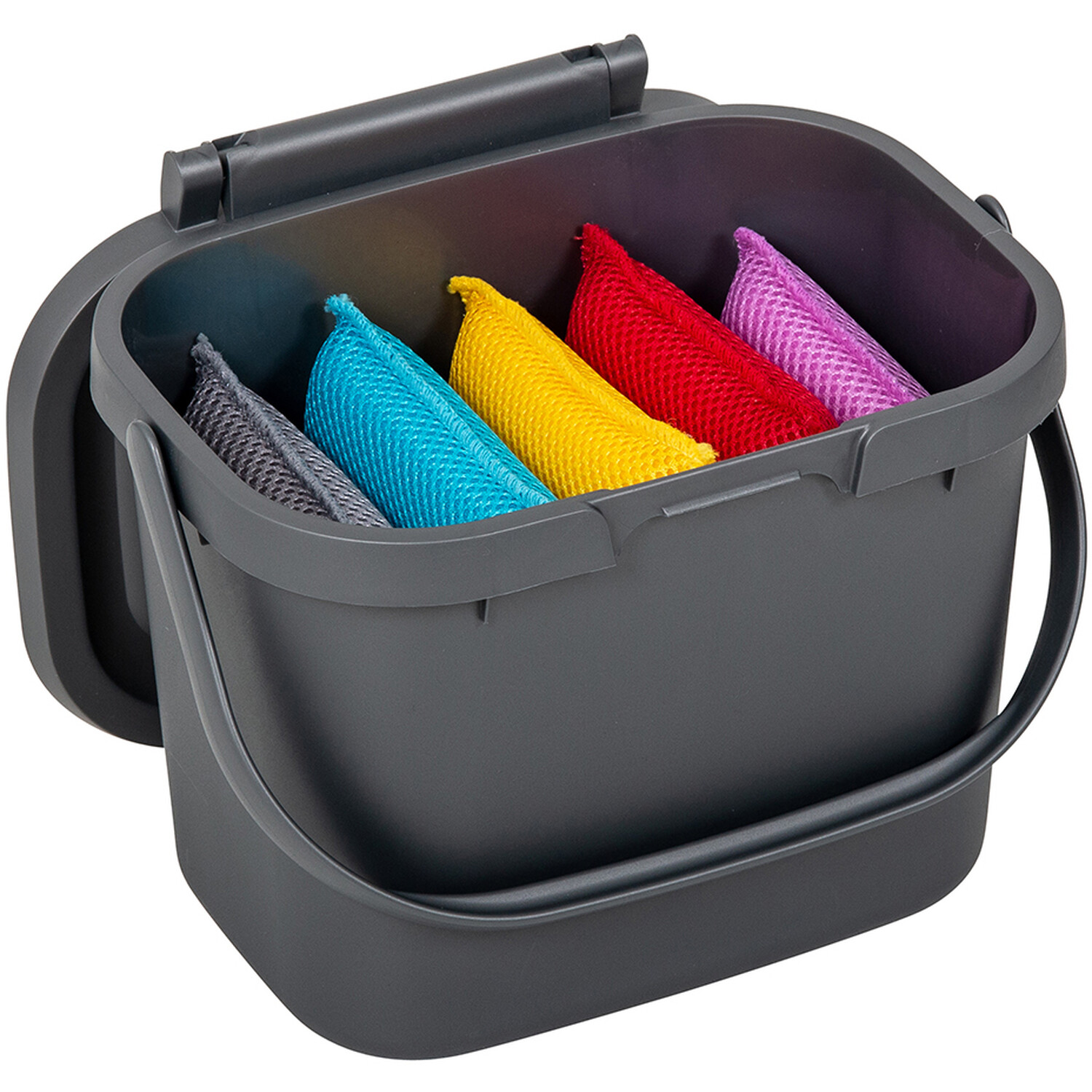Addis Kitchen Caddy with Lid Metallic Image 2