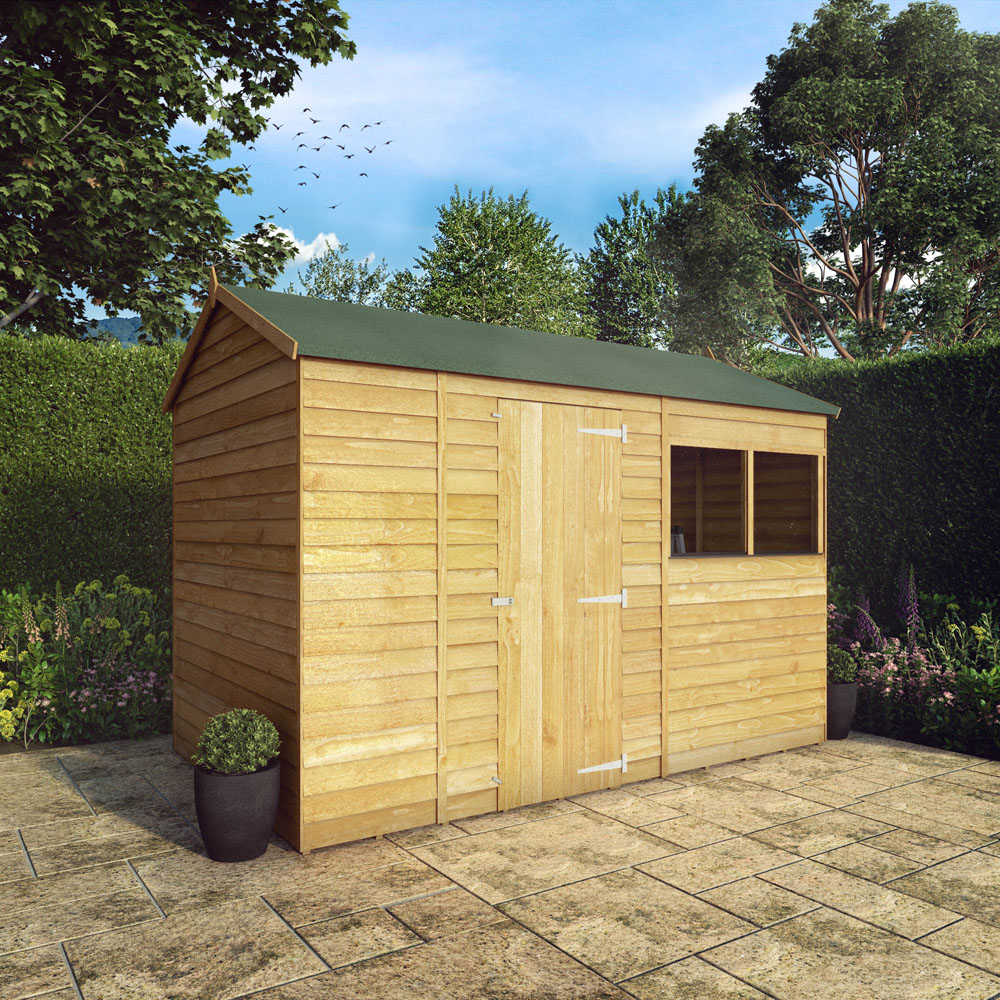 Mercia 6 x 10ft Overlap Reverse Apex Shed Image 3