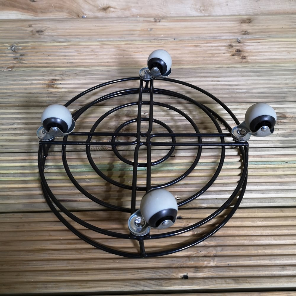 Samuel Alexander Black Heavy Duty Metal Garden Pot Stand 27cm Image 4
