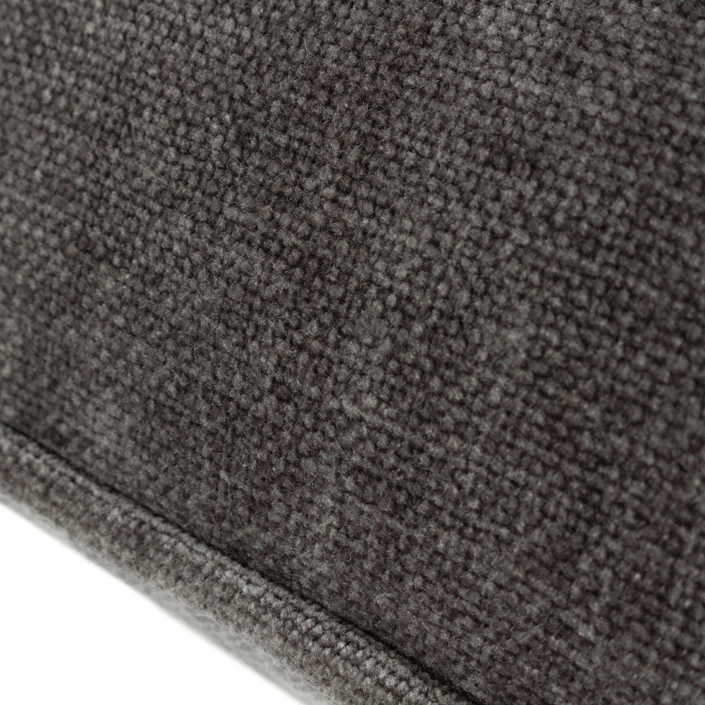 Yard Charcoal Heavy Chenille Reversible Cushion Image 3