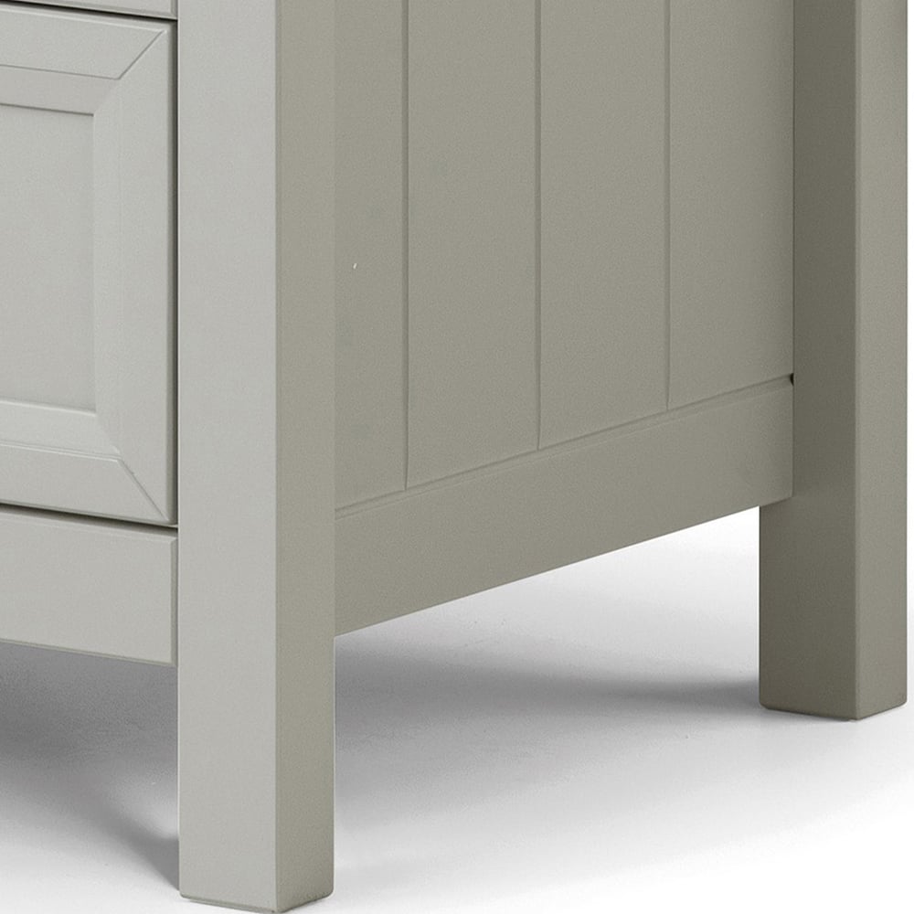 Julian Bowen Maine 6 Drawer Wide Dove Grey Chest of Drawers Image 5