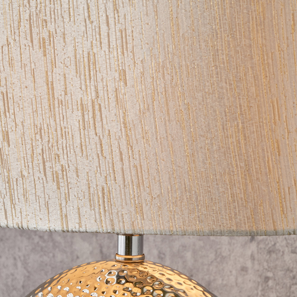 Pacific Lifestyle Mabel Bronze Dot Textured Ceramic Table Lamp Image 4