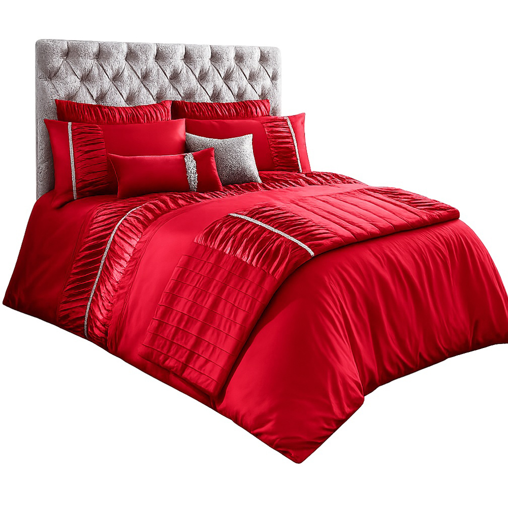 Smart Living Single Alina Red Duvet Cover Set Image 2