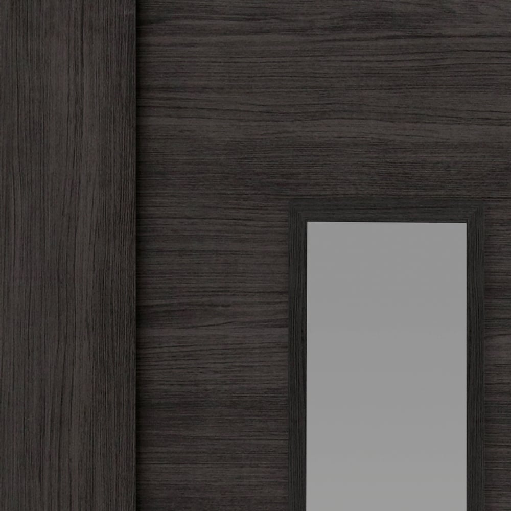 JB Kind Alabama Dark Grey Glazed Laminated Internal Door 1981 x 762mm Image 3