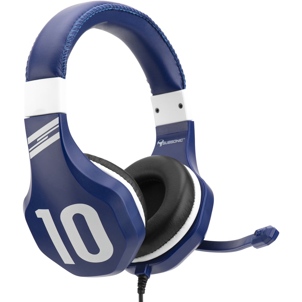 Subsonic Blue Wired Football Gaming Stereo Headset Image 1