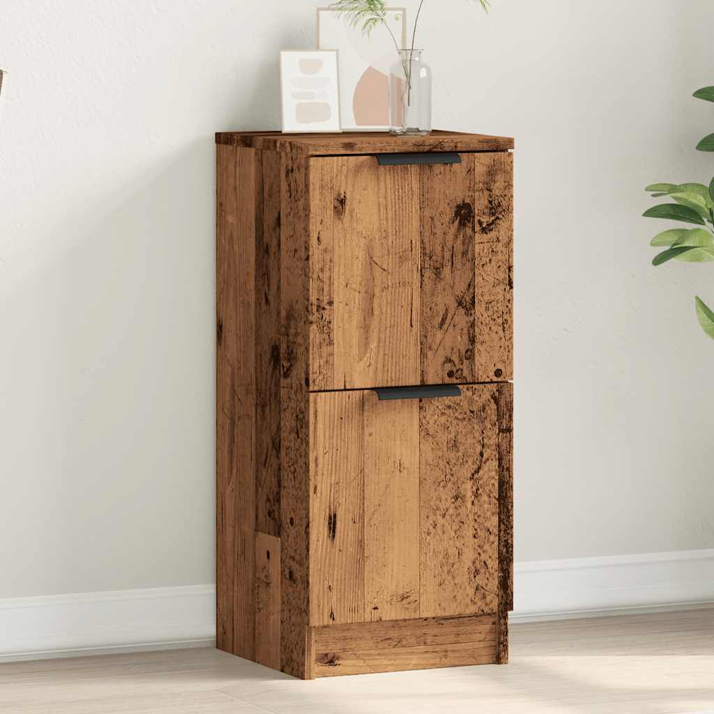 vidaXL 2 Door Old Wood Narrow Sideboard Image 4