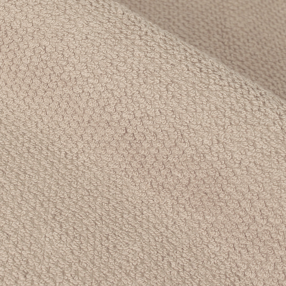furn. Textured Cotton Warm Cream Bath Sheet Image 3