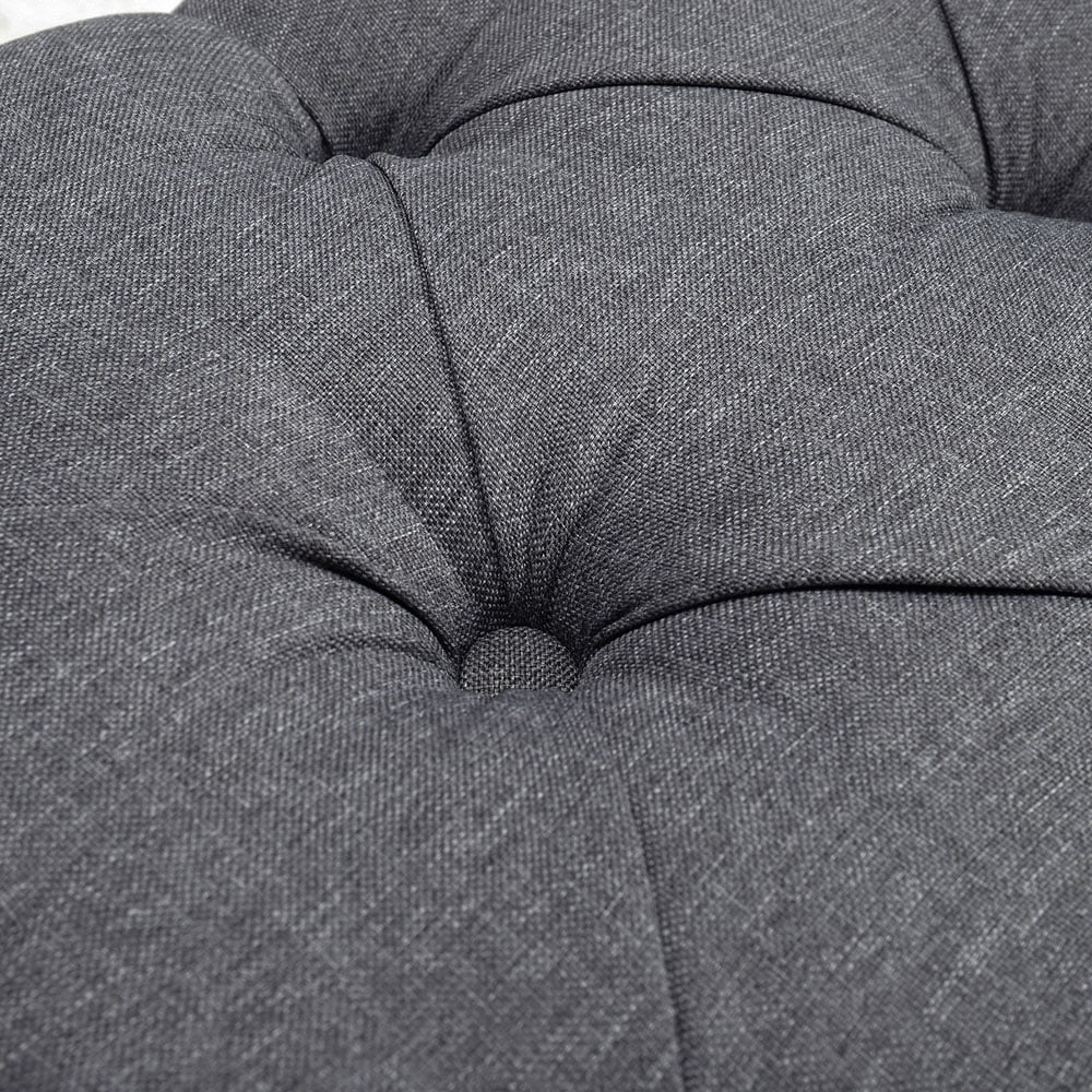 Living and Home Grey Storage Ottoman Bench Image 5