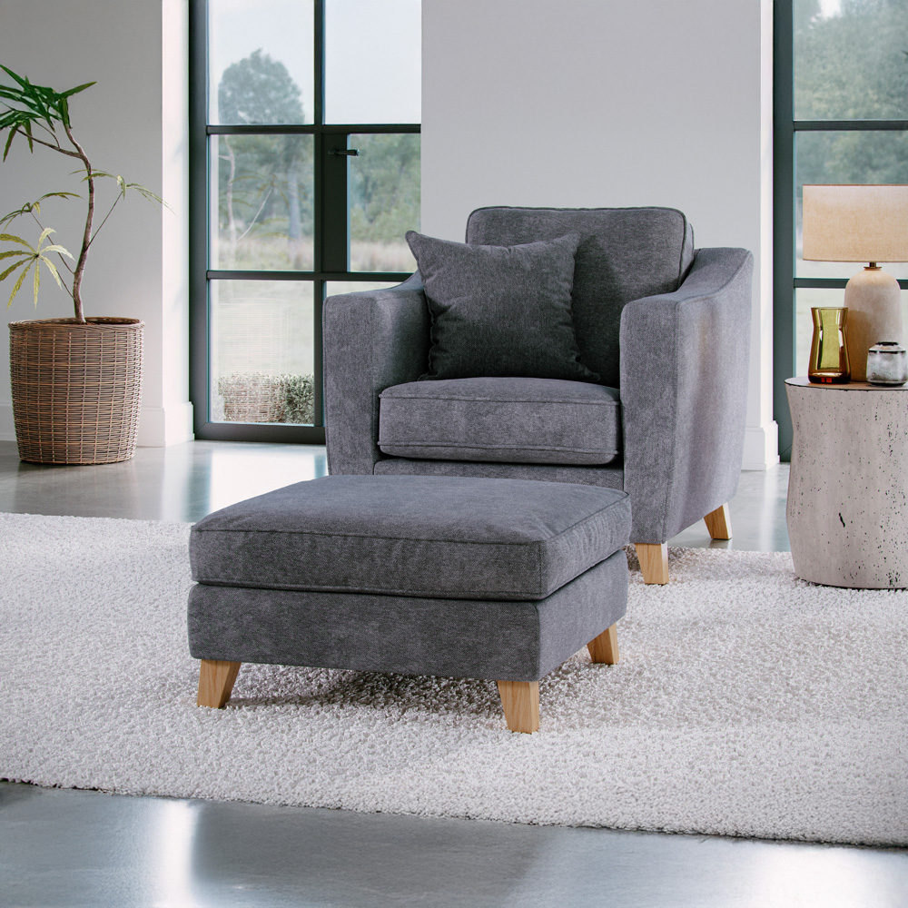 Marlon City Steel Footstool Image 3