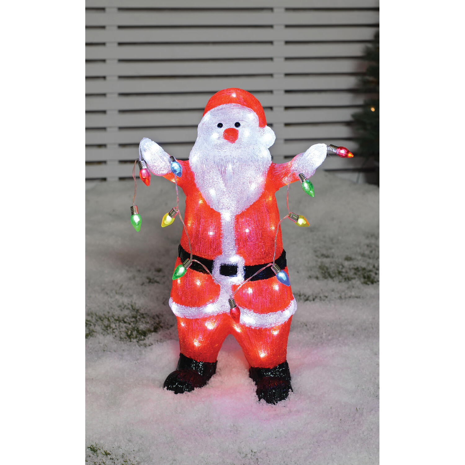 Acrylic Standing Santa - Red Image 1