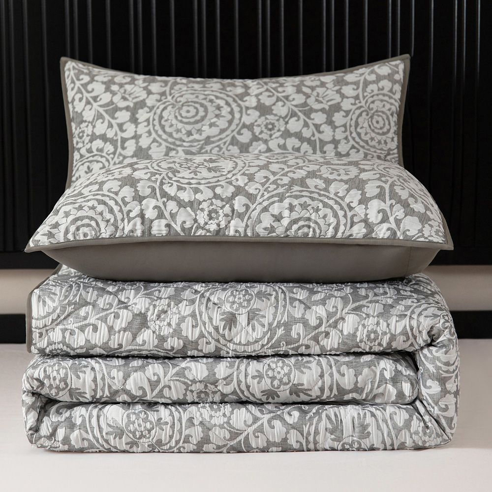 Velosso Matteo Double Jacquard Quilted Bedspread Set Image 2