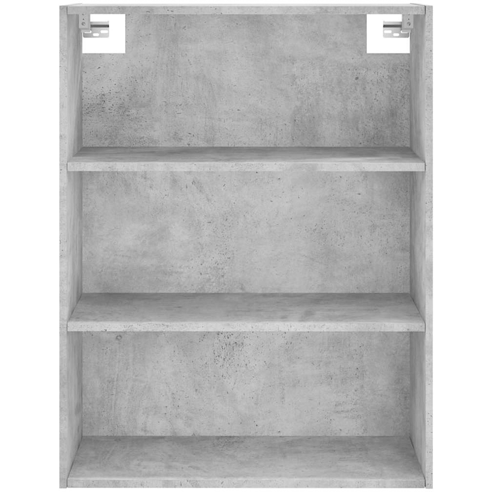 vidaXL Single Door 3 Drawer 3 Shelf Concrete Grey Tall Highboard Image 6