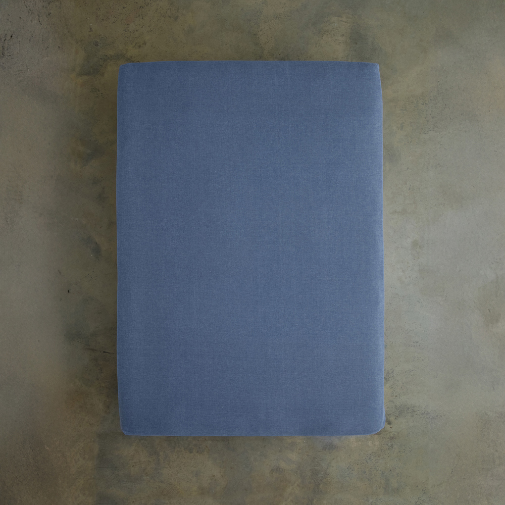 Deyongs Southwick Double Blue Fitted Sheet Image 2