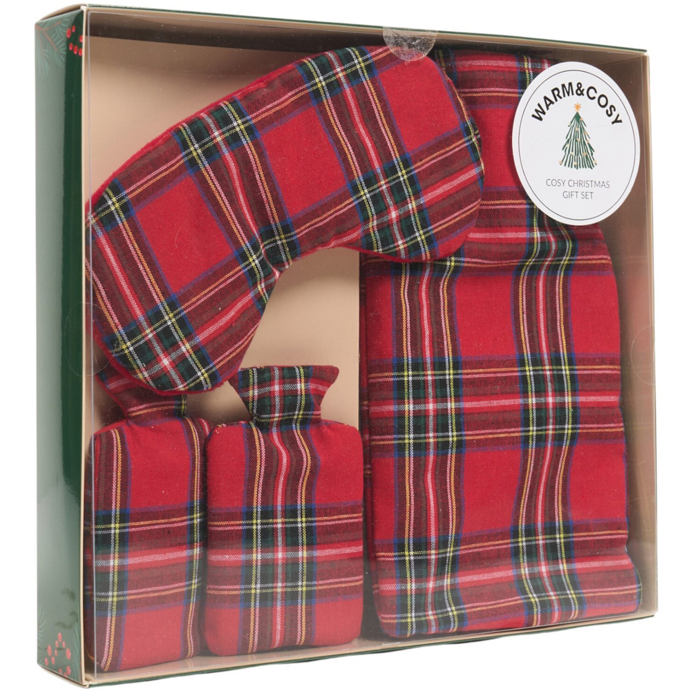 Tartan Cosy Christmas Gift Set Red Image 2
