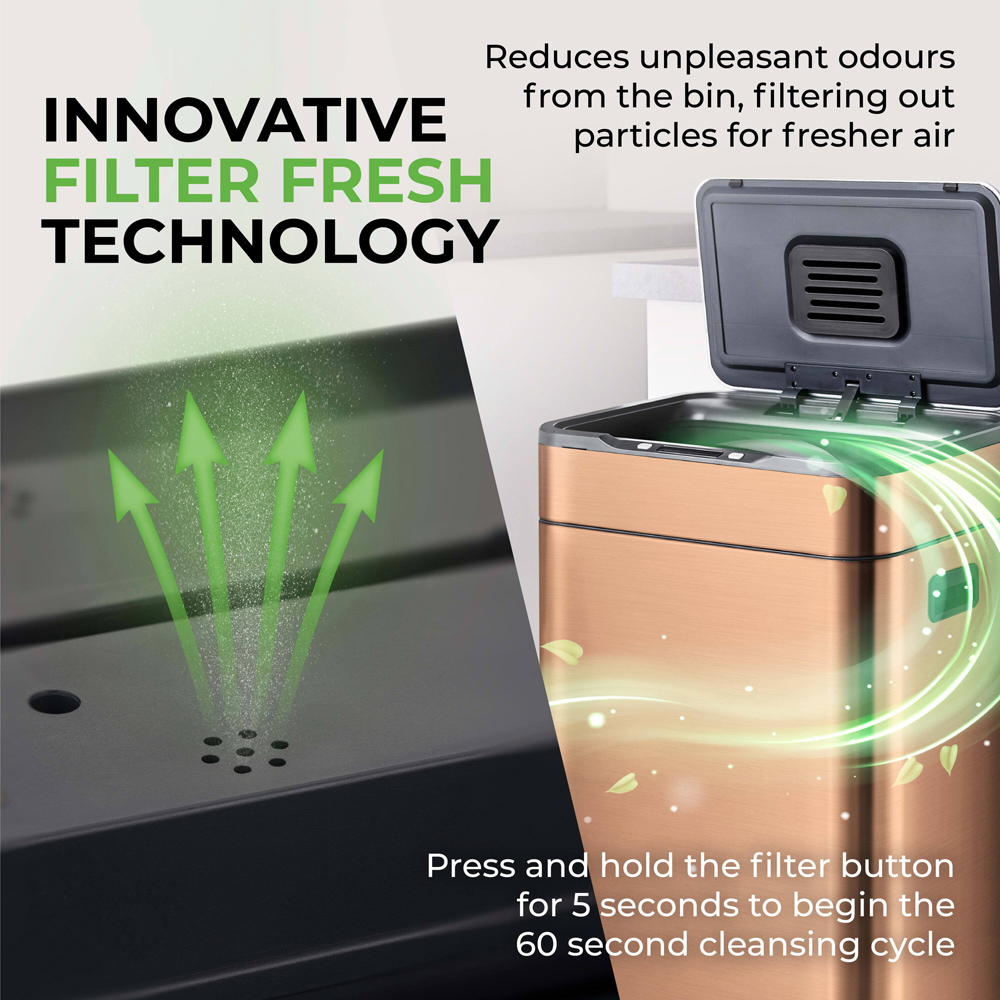 Tower Ozone Gold Sensor Bin 65L Image 6