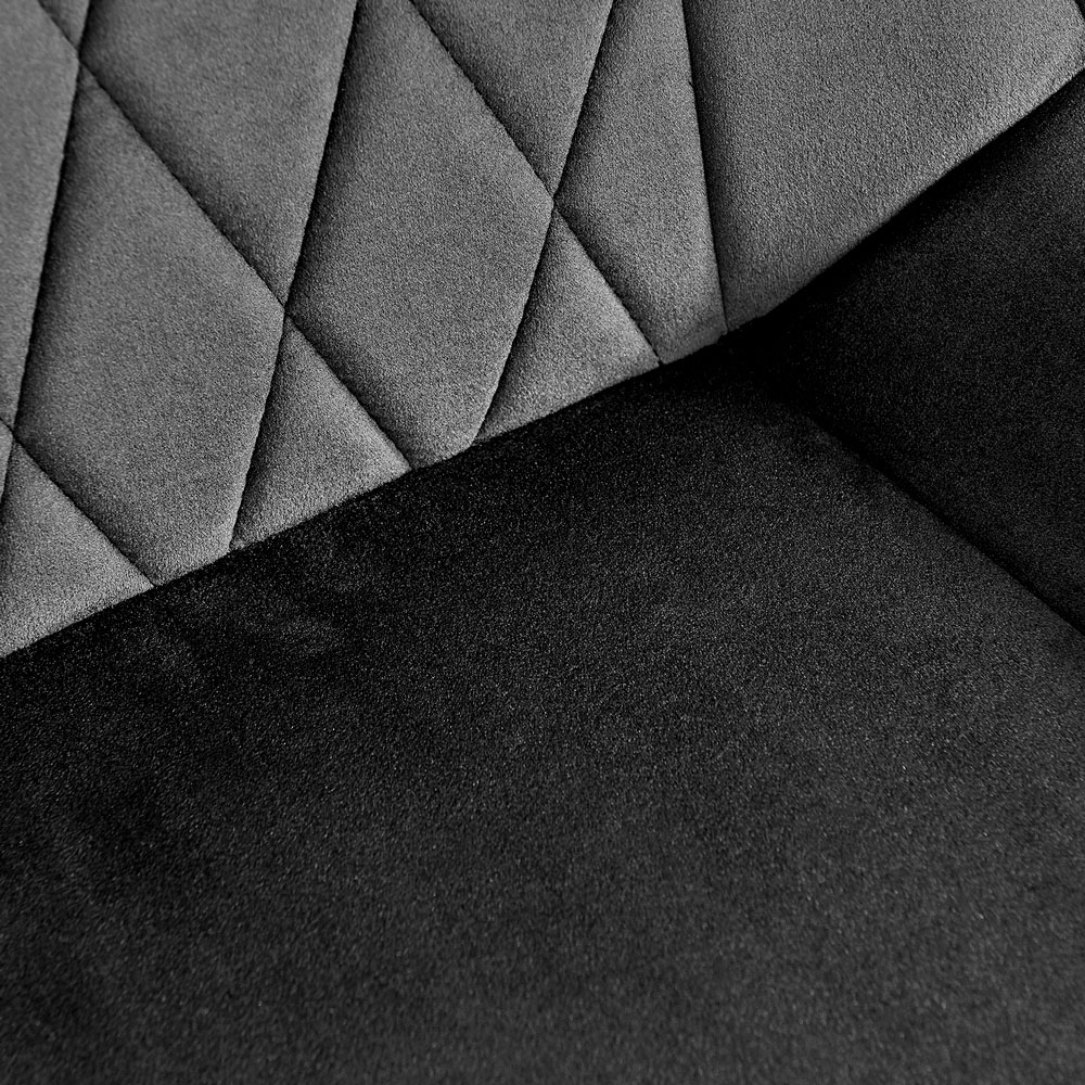 Furniturebox Elissa Cesano Marble Effect 2 Seater Round Dining Set White Black and Chrome Image 8