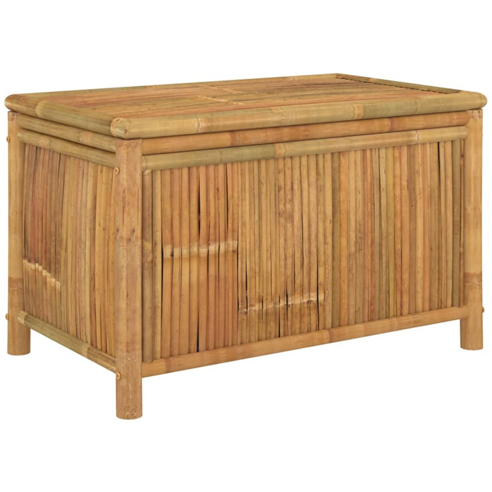 vidaXL 55 x 90 x 52cm Brown Bamboo Garden Storage Box Image 1