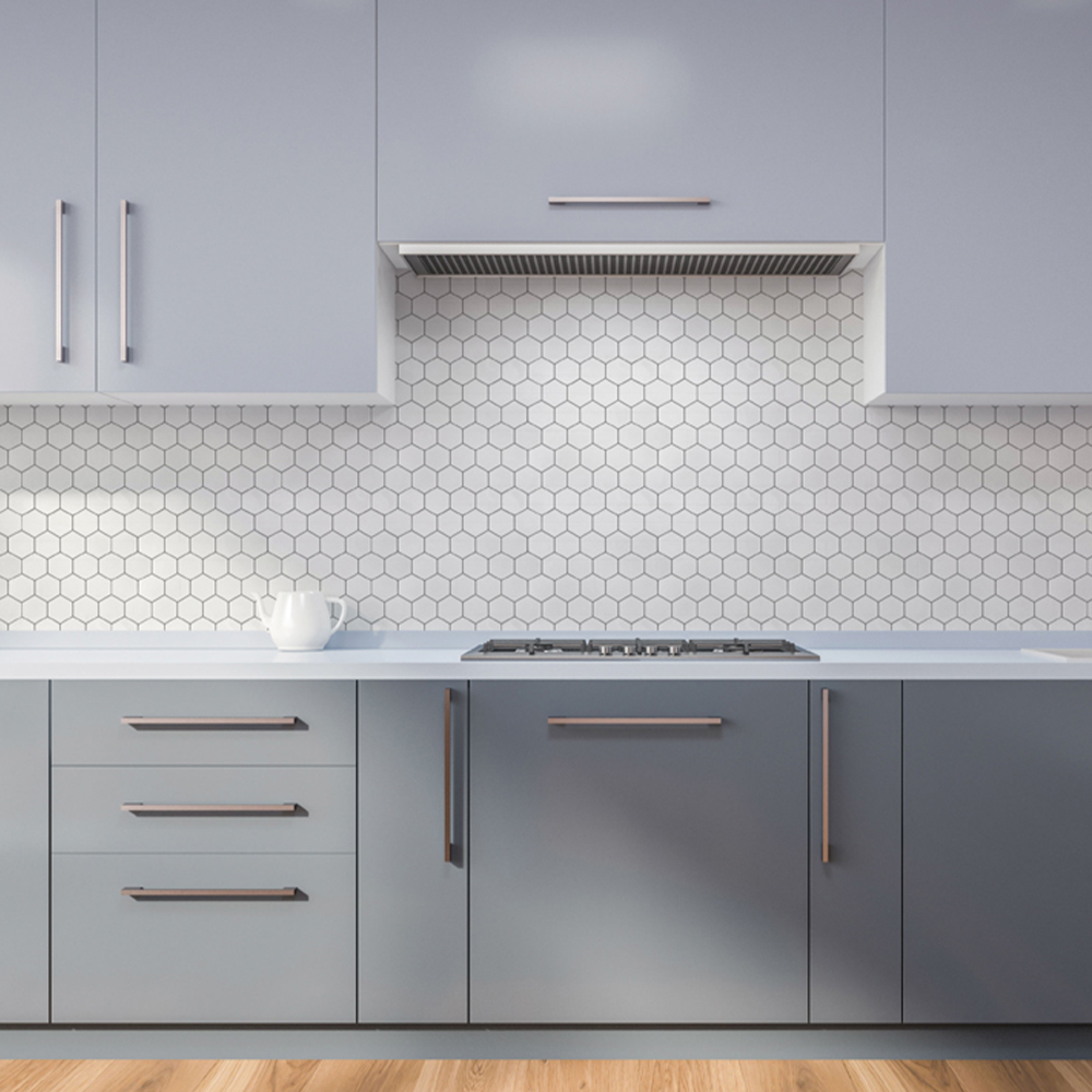 Arthouse ArtiFIX White Hexagon Sticky Back Wall Tile 5 Pack Image 4