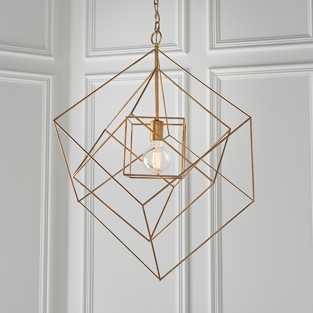 Merano Pescara Gold Leaf Pendant Light Image 4