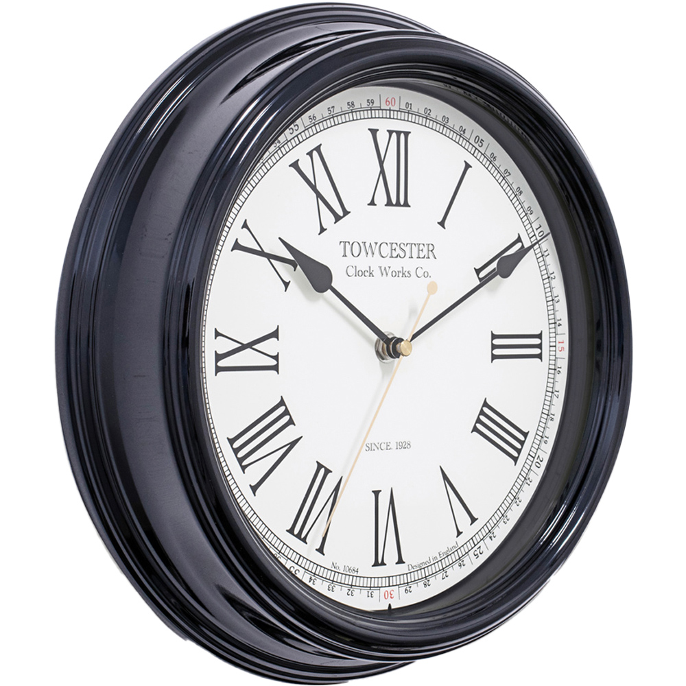 Acctim Redbourn Black Wall Clock Image 3