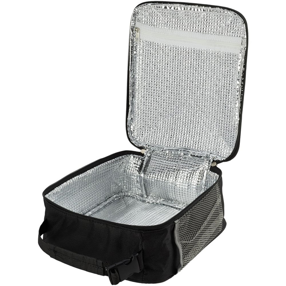 Living and Home Black 600D Oxford Cloth Portable Insulated Lunch Bag Image 3