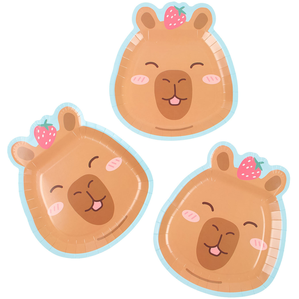 Pack of 4 Capybara Paper Platters Image 4