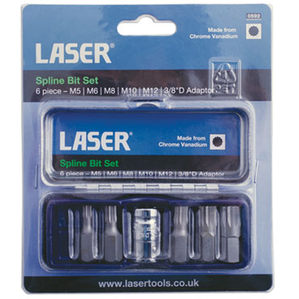 Laser 592 6 Piece Spline Bit Set Image 3